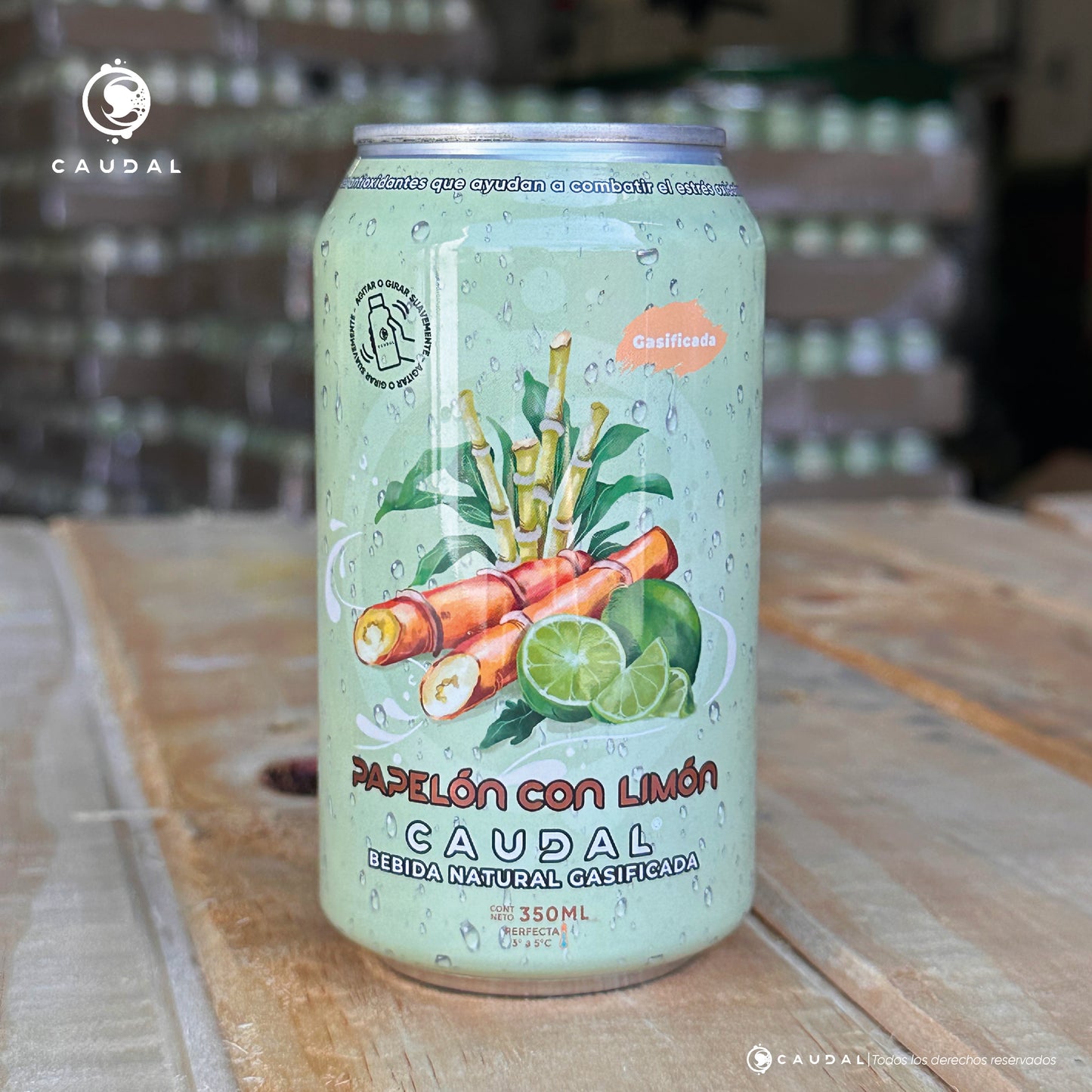 BEBIDA GASIFICADA DE PAPELÓN CON LIMÓN (Caja de 24 latas)